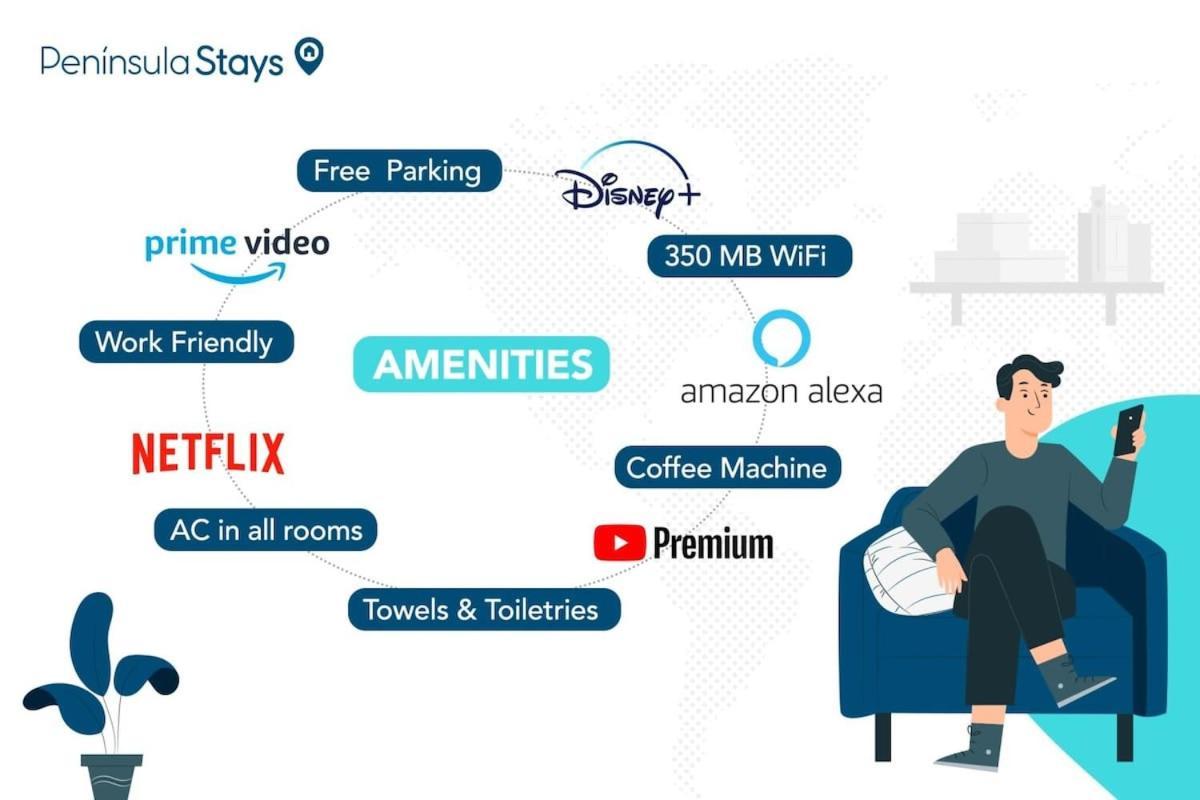 Apartment Peninsula 2 Bedroom Designer & 200 Mb Fast Wifi New Listing! *